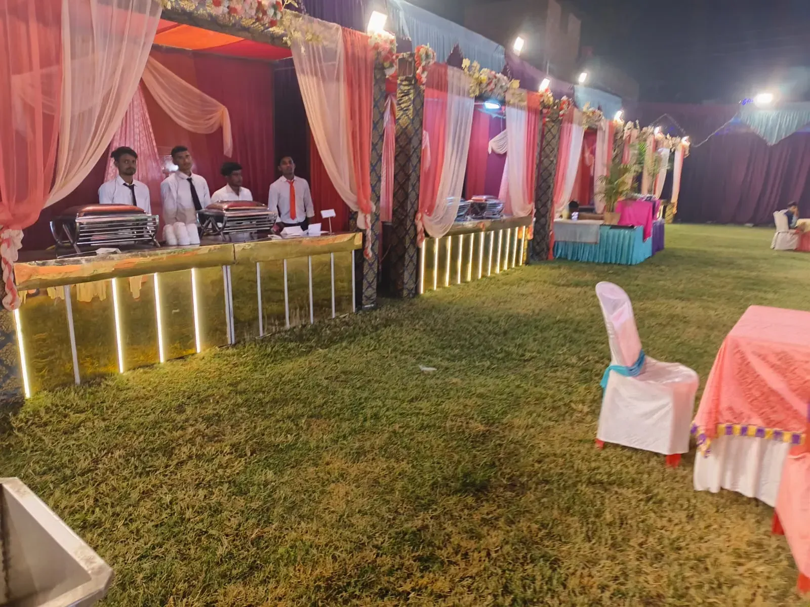 Grand food counter with premium decoration